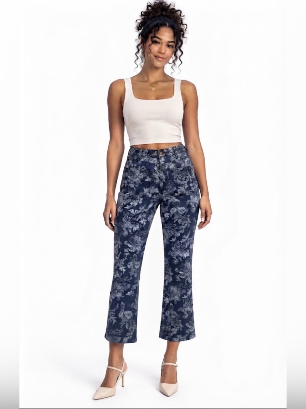 Gap x LoveShackFancy LSF Collab Floral Print High Rise Flare Jeans - Size 25/0